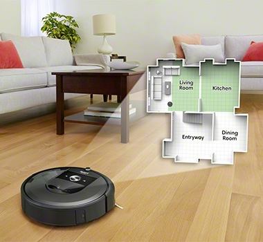 image showing how roomba i7 maps
