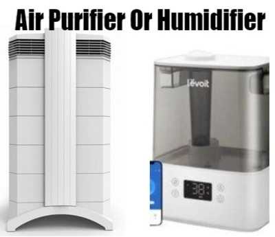 Image comparing air purifier and humidifier